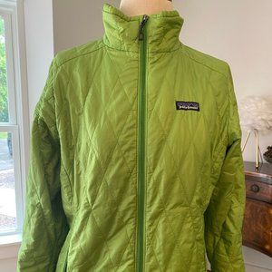 Patagonia Lime Green Zip Jacket, size M